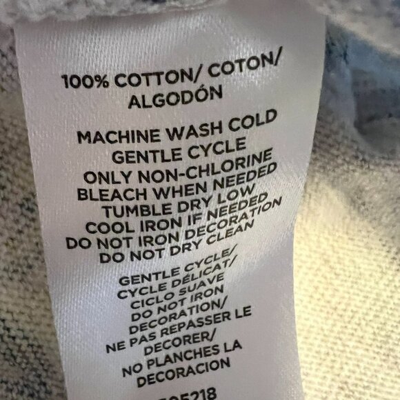 Loft Light Gray Floral Cotton Sweatshirt Long Sleeve - Medium - Picture 5 of 5